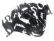 Beste Kawasaki ZX14R ZZR1400 Motorrad Verkleidung 2012-2024 - Glanzendes Schwarz Matt Schwarz Weiss Ninja