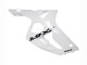 Beste Kawasaki ZX6R Motorrad Verkleidung 2003-2004 - Weiss Schwarz Aufkleber