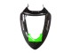 Beste Kawasaki ZX6R Motorrad Verkleidung 2005-2006 - Grun Rot Schwarz Elf 66