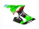Beste Kawasaki ZX6R Motorrad Verkleidung 2005-2006 - Grun Rot Schwarz Elf 66