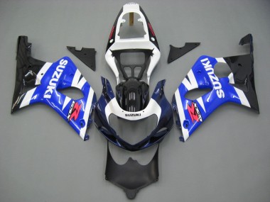 Beste Suzuki GSXR1000 Motorrad Verkleidung 2000-2002 - Weiss Blau Schwarz Rot