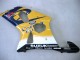 Beste Suzuki GSXR1000 Motorrad Verkleidung 2000-2002 - Gelb Dunkel Blau Weiss Motul Corona