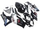 Beste Suzuki GSXR 1000 Motorrad Verkleidung 2007-2008 - Glanzendes Schwarz Weiss West