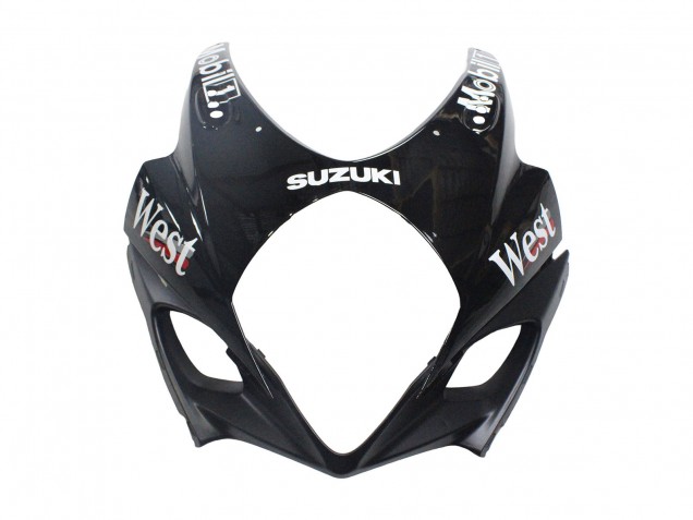 Beste Suzuki GSXR 1000 Motorrad Verkleidung 2007-2008 - Glanzendes Schwarz Weiss West