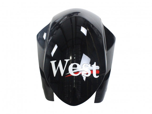 Beste Suzuki GSXR 1000 Motorrad Verkleidung 2007-2008 - Glanzendes Schwarz Weiss West