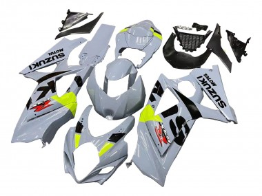 Beste Suzuki GSXR 1000 Motorrad Verkleidung 2007-2008 - Hellgrau Grun Schwarz