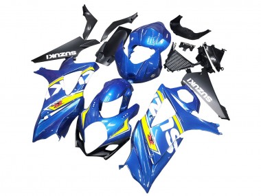 Beste Suzuki GSXR 1000 Motorrad Verkleidung 2007-2008 - Blau Gelb Schwarz