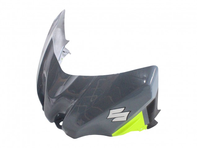 Beste Suzuki GSXR 1000 Motorrad Verkleidung 2009-2016 - Grau Neon Gelb Schwarz Motul