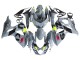 Beste Suzuki GSXR 1000 Motorrad Verkleidung 2009-2016 - Grau Neon Gelb Schwarz Motul