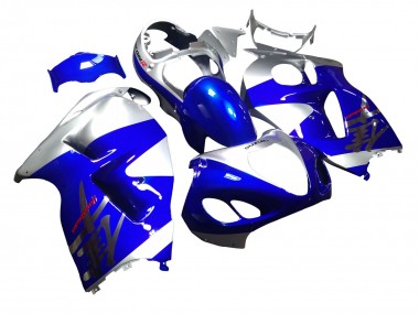 Beste Suzuki GSXR 1300 Hayabusa Motorrad Verkleidung 1996-2007 - Blau Silber Hayabusa