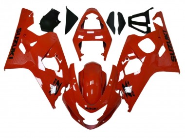 Beste Suzuki GSXR 600 / GSXR 750 Motorrad Verkleidung 2004-2005 - Rot Schwarz