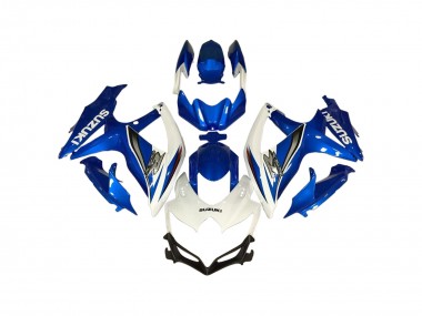 Beste Suzuki GSXR 600 / GSXR 750 Motorrad Verkleidung 2006-2007 - Weiss Blau