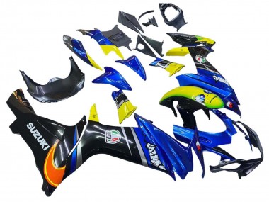 Beste Suzuki GSXR 600 / GSXR 750 Motorrad Verkleidung 2011-2024 - Blau Gelb
