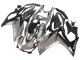 Beste Yamaha YZF R3/R25 Motorrad Verkleidung 2015-2018 - Silber Schwarz