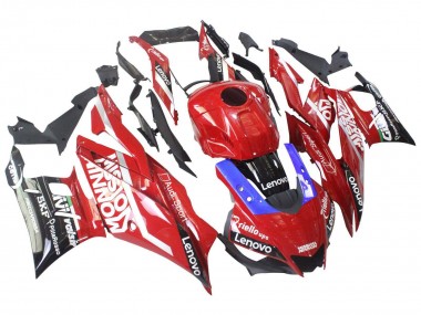 Beste Yamaha YZF R3/R25 Motorrad Verkleidung 2019-2021 - Rot Lila Schwarz Valsir Lenovo