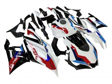 Beste Yamaha YZF R3/R25 Motorrad Verkleidung 2019-2021 - Weiss Blau Rot Glanzendes Schwarz