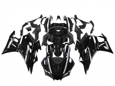 Beste Yamaha YZF R3/R25 Motorrad Verkleidung 2022-2024 - Glanzendes Schwarz