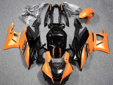 Beste Yamaha YZF R3/R25 Motorrad Verkleidung 2022-2024 - Orange Glanzendes Schwarz