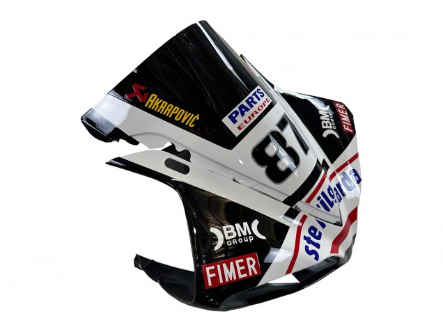 Beste Yamaha YZF 1000 R1 Motorrad Verkleidung 2009-2011 - Glanzendes Schwarz Weiss Rot Volvo Fimer Yamalube 87