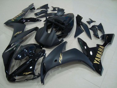 Beste Yamaha YZF R1 Motorrad Verkleidung 2004-2006 - Glanzendes Schwarz Matt Schwarz Gold