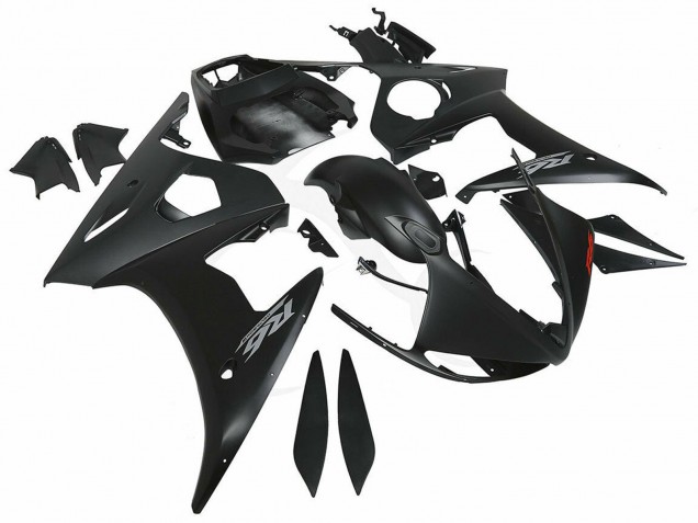 Beste Yamaha YZF R6S Motorrad Verkleidung 2006-2009 - Matt Schwarz
