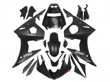 Beste Yamaha YZF R6S Motorrad Verkleidung 2006-2009 - Matt Schwarz