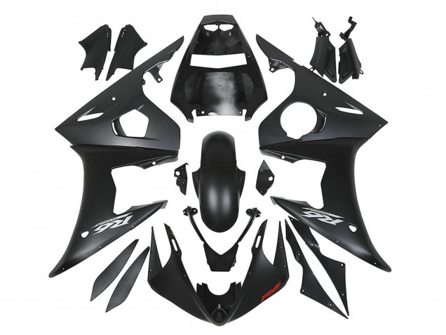 Beste Yamaha YZF R6S Motorrad Verkleidung 2006-2009 - Matt Schwarz