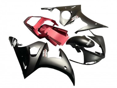Beste Yamaha YZF R6S Motorrad Verkleidung 2006-2009 - Rot Matt Schwarz