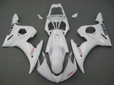 Beste Yamaha YZF R6S Motorrad Verkleidung 2006-2009 - Weiss