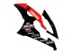 Beste Yamaha YZF 600 R6 Motorrad Verkleidung 2008-2016 - Rot Glanzendes Schwarz Denso Yamalube 21