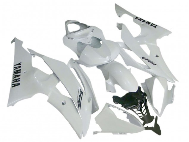 Beste Yamaha YZF 600 R6 Motorrad Verkleidung 2008-2016 - Glanzendes Weiss