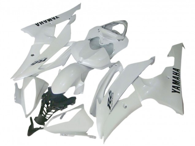 Beste Yamaha YZF 600 R6 Motorrad Verkleidung 2008-2016 - Glanzendes Weiss