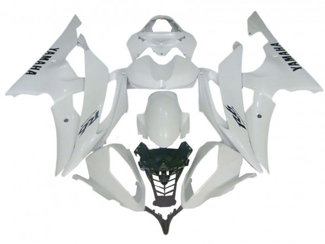 Beste Yamaha YZF 600 R6 Motorrad Verkleidung 2008-2016 - Glanzendes Weiss