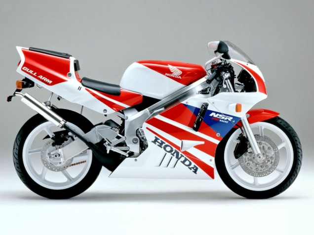 Beste Honda NSR250R Motorrad Verkleidung 1990-1993 - Weiss Rot Blau