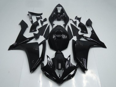 Beste Yamaha YZF R1 Motorrad Verkleidung 2007-2008 - Glanzendes Schwarz