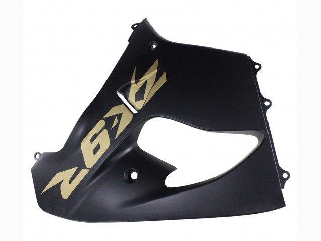 Beste Kawasaki ZX9R Motorrad Verkleidung 2000-2001 - Matt Schwarz Gold