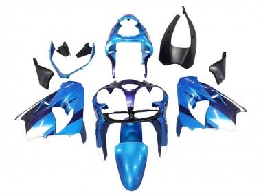 Beste Kawasaki ZX9R Motorrad Verkleidung 2000-2001 - Blau Schwarz