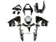 Beste Kawasaki ZX9R Motorrad Verkleidung 2002-2003 - Silber Glanzendes Schwarz Monster Elf