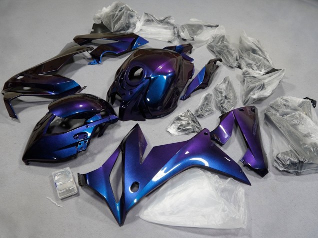 Beste Honda CBR650R Motorrad Verkleidung 2021-2023 - Chameleon Blau Lila
