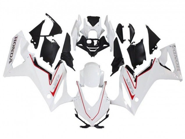 Beste Honda CBR650R Motorrad Verkleidung 2021-2023 - Weiss Rot Schwarz