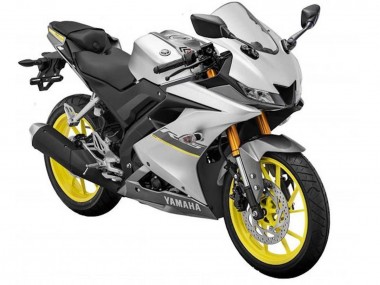 Beste Yamaha YZF R15 Motorrad Verkleidung 2018-2024 - Matt Silber Gelb