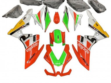 Beste Aprilia RSV4 1000 Motorrad Verkleidung 2009-2015 - Rot Grun Weiss Gelb