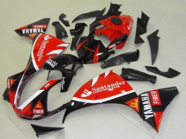 Beste Yamaha YZF R1 Motorrad Verkleidung 2009-2011 - Rot Schwarz Weiss Santunder Fimer