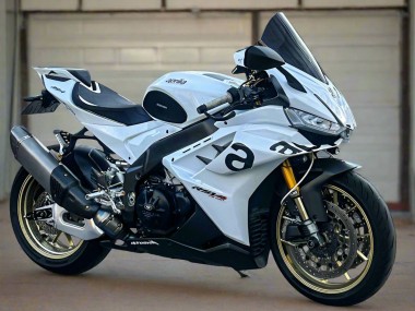 Beste Aprilia RSV4 1100 Motorrad Verkleidung 2021-2024 - Weiss Schwarz