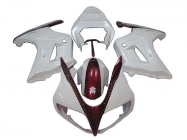 Beste Suzuki SV650 Motorrad Verkleidung 2003-2013 - Weiss Bonbon Rot