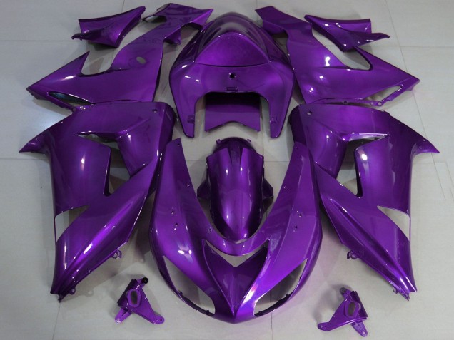 Beste Kawasaki ZX10R Motorrad Verkleidung 2006-2007 - Lila