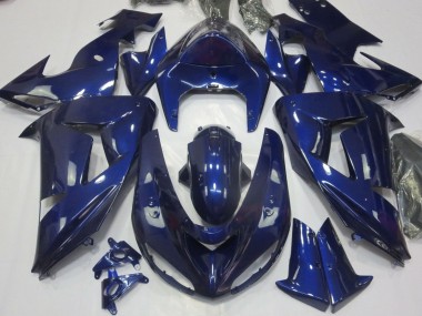 Beste Kawasaki ZX10R Motorrad Verkleidung 2006-2007 - Dunkel Blau