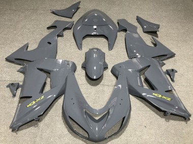 Beste Kawasaki ZX10R Motorrad Verkleidung 2006-2007 - Nardo Grau Gelb