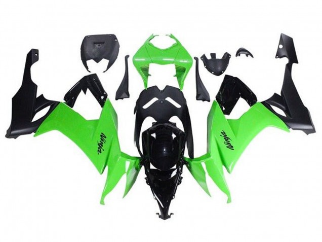 Beste Kawasaki ZX10R Motorrad Verkleidung 2008-2010 - Grun Schwarz