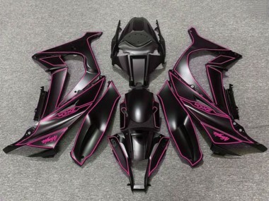 Beste Kawasaki ZX10R Motorrad Verkleidung 2011-2015 - Matt Schwarz Lila